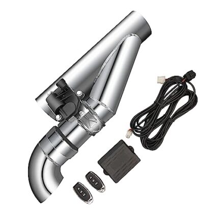 Peastorm Electric Exhaust Cutout 3 Inch with Elbow Muffler Exhaust Valve Kit