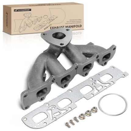 A-Premium Engine Exhaust Manifold W/Gasket & Bolts & Nuts [DOHC, 4Cyl 2.4L] Compatible with Chevrolet Captiva Sport 2012, Equinox 2010-2012 & GMC Terrain 2010-2012, Replace# 12609823