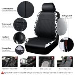 Cow Print Car Accessories Set - Faux Leather Seat Covers, Mats & More - Image 5
