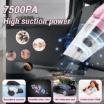 Vioview 21PCS Pink Car Cleaning Kit with Vacuum & Cleaning Gel - Image 3