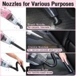 Vioview 21PCS Pink Car Cleaning Kit with Vacuum & Cleaning Gel - Image 4