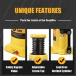Heavy-Duty 20 Ton Hydraulic Bottle Jack – Welded, 40,000 LB Capacity - Image 3