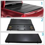 Premium LED Tri-Fold Tonneau Cover for Dodge Ram 1500 Truck Bed 5.7/5.8ft - Image 3