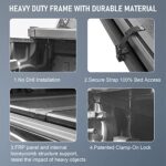 Toyota Tacoma 5ft Bed Tonneau Cover | Waterproof LED Hard Tri-Fold Truck Accessory - Image 3