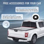 Toyota Tacoma 5ft Bed Tonneau Cover | Waterproof LED Hard Tri-Fold Truck Accessory - Image 4