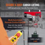 VEVOR 1320lbs Electric Hoist, 14ft Lift, 110V for Garage & Shop - Image 3