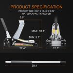 Torin 3-Ton Low Profile Racing Floor Jack - Heavy-Duty Steel Hydraulic Lift - Image 4