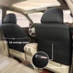 Luxury Black Leather Front Car Seat Cover Custom Fit for Nissan Models - Image 4