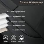 Luxury Black Leather Front Car Seat Cover Custom Fit for Nissan Models - Image 5