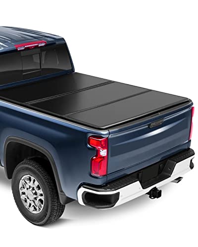 TOPCOVER Hard Tri-Fold Truck Bed Tonneau Cover Fits for Ford F150 2004-2020 only Styleside 5'5"FT Bed, for Ford for F150 Accessories.