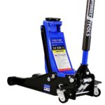 3 Ton Low Profile Floor Jack, Professional Low Profile Hydraulic Jack, Heavy Duty Steel Racing Floor Jack with Dual Piston Quick Lift Pump, 3 Ton (6,600 lb) Capacity, Lift Range 3.3"-18.5"