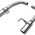 SR Performance Muffler Delete Axle Back Exhaust with Polished Tips Fits Ford Mustang GT 2015-2017