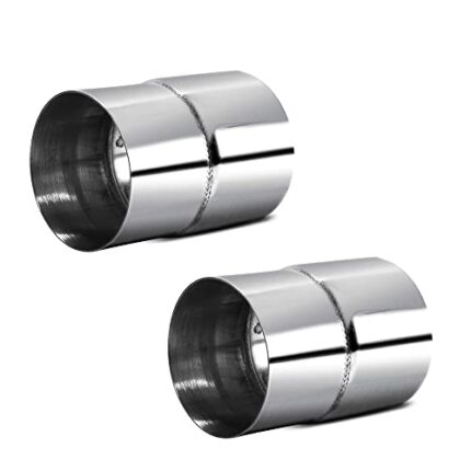 2 PCS Universal 2.75" ID to 3" OD Exhaust Pipe Adapter Connector Reducer 304 Stainless Steel 2.75 Inch to 3 Inch 2 3/4” ID to 3” OD kit