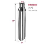 Dual 2.5" to 4" Stainless Steel 18" Exhaust Tips Weld-On Tailpipe Upgrade - Image 4