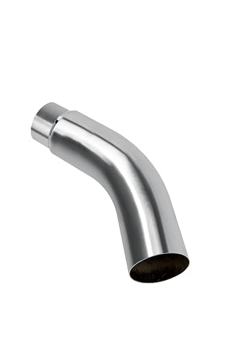 5 Inch Diesel Exhaust Elbow Tip,Exhaust Pipe Elbow 5.00 Inlet 6.00 X 23.00" Long Stainless Steel Side Exit Exhaust Tip