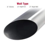Dual 2.5" to 4" Stainless Steel 18" Exhaust Tips Weld-On Tailpipe Upgrade - Image 5