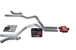 Truck Exhaust Kits - Shop Line Dual Exhaust Sytem 2.5 inch Aluminized Pipe Cherry Bomb Extreme Muffler With Corner Exit Adapters