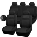 Ultimate Comfort Car Seat Covers: 3D Mesh, Universal Fit, Airbag Safe, All Black - Image 9