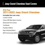 Waterproof Leather Seat Covers for Jeep Grand Cherokee 2011-2022, Full Set - Image 5