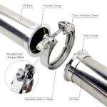 ROADFORMER 3" Quick Release V-Band Clamp Kit – 2 Pack Stainless Steel - Image 5