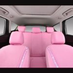 Luxury Pink Rhinestone Car Seat Covers - Universal Fit Bling Leather Protector - Image 8
