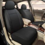 Luxury Black Leather Front Car Seat Cover Custom Fit for Nissan Models - Image 2
