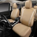 Bling Car Seat Covers Full Set Beige – Sparkly Faux Leather & Rhinestones - Image 8