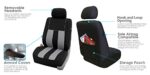 Premium Gray Stripe Full Set Car Seat Covers - Universal Fit, Airbag Safe SUV Truck Protection - Image 5