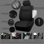 Ultimate Comfort Car Seat Covers: 3D Mesh, Universal Fit, Airbag Safe, All Black - Image 3