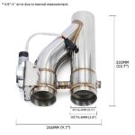PQY Universal 3" Stainless Steel Exhaust Pipe Upgrade Kit for Performance Cars - Image 3