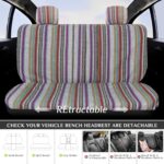 Boho Baja Car Seat Covers Full Set with Steering Wheel & Belt Pads - Image 4