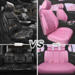 Luxury Pink Leather Car Seat Covers Set – Waterproof, Airbag Safe, SUV Fit - Image 6