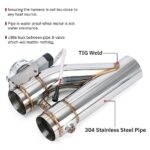 PQY Universal 3" Stainless Steel Exhaust Pipe Upgrade Kit for Performance Cars - Image 2