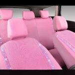 Luxury Pink Rhinestone Car Seat Covers - Universal Fit Bling Leather Protector - Image 7