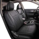 Premium Black Leatherette Seat Covers for Nissan Rogue 2017-2020 (Non-Sport) - Image 2