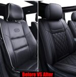 Waterproof Leather Seat Covers for Jeep Grand Cherokee 2011-2022, Full Set - Image 4