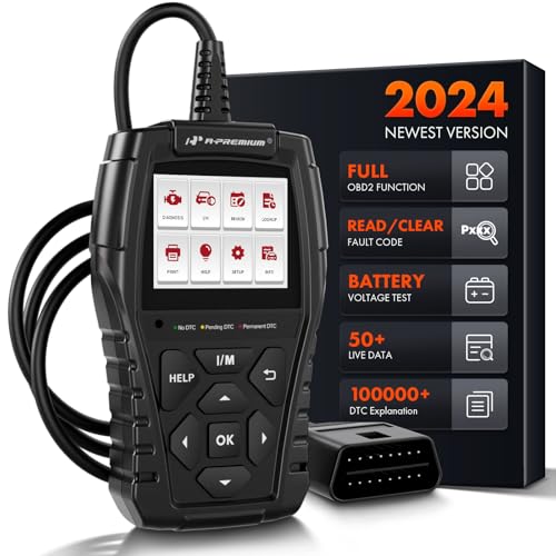 A-Premium AD200 Professional OBD2 Scanner Car Diagnostic Tool, OBDII EOBD A-Premium AD200 Professional OBD2 Scanner Car Diagnostic Tool, OBDII EOBD Code Reader, Enhanced Check Car Engine Light Diagnostic Scan Tool, Upgraded Fault Code Scanner for All Vehicles From 1996