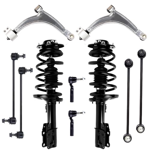AMCCM Front Struts Complete Assembly with Suspension Kit Fit for AMCCM Front Struts Complete Assembly with Suspension Kit Fit for 2004-2011 for Chevy for Malibu LS/LT Sedan 4-Door 2006-2011 for Chevy for Malibu LTZ Sedan 4-Door Replace 172200 172199