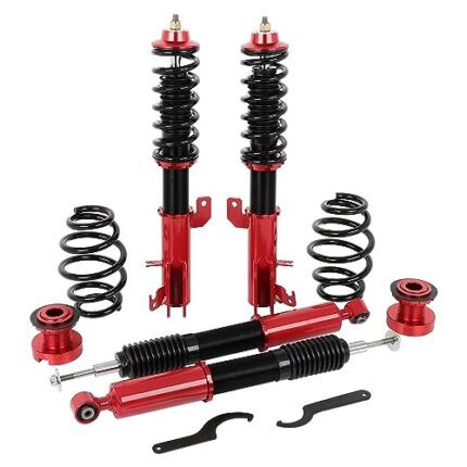 Coilover Height Adjustable Struts Shocks Coilovers ECCPP Fit for Honda for Fit 2009 2010 2011 2012 2013 2014 Suspension Struts Coil Spring Shocks