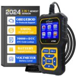 DonosHome OBD2 Scanner Auto Diagnostic Tool Car Code Reader Engine Tester Battery Voltmeter Freeze Frame DTC SMOG Lookup I/M Readiness System Start Suitable for BMW Peugeot VW All Vehicles Since 1996