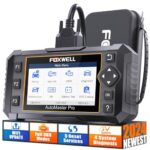 FOXWELL NT614 Elite Car Scanner, 2024 Engine Airbag Transmission ABS Scan Tool with 5 Services ABS Bleeding, SAS Calibration, EPB Throttle Oil Light Reset Tool, Live Data OBD2 Scanner Diagnostic Tool