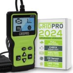 GRIDPRO GP110 OBD2 car Scanner Code Reader Clear Engine Light Diagnostic Tool CAN Bus for All Cars Large Display Gifts for him OBD II Check Engine Light car Battery Test