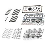 LBAXSXP 11257612982 Engine Overhaul Pistons Seals Kit Φ82mm Compression Ratio 11:1 Compatible with BMW 325i 525i Z4 E90 E60 E89 N52B25 2.5L L6