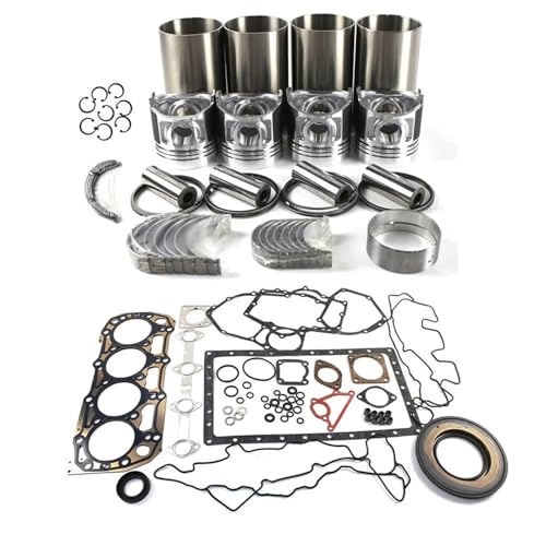LBAXSXP 3024C 3024CT Piston Cylinder Engine Rebuild Kit Compatible with LBAXSXP 3024C 3024CT Piston Cylinder Engine Rebuild Kit Compatible with RC-60 216B 226B 232B 242B 247B 257B2 Skid Steer Loader Parts