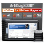 OBD2 Scanner Wireless, TOPDON AD800BT, Free Lifetime Upgrade, Scan Tool, Automotive Diagnostic Tool, Full System Diagnosis, 28+ Reset Services, Oil Reset/ABS Bleeding/TPMS/SAS/BMS/EPB/DPF/FCA Autoauth