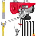 VEVOR 14ft 1320lbs Electric Hoist, 110v Electric Hoist 40ft/20ft Lifting Height for Garage Warehouse Factory