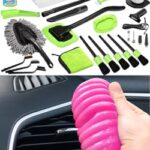 vioview Pink Car Cleaning Kit, 21PCS Car Detailing Kit Interior Cleaner with 4-in-1 Handheld Car Vacuum Cleaner + 8 Pack Car Cleaning Gel, Pink Car Cleaning Putty