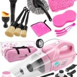 vioview Pink Car Cleaning Kit and Car Washing Kit