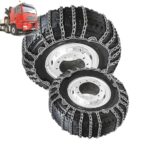 YAGOLD Set of 2 Tire Chains for Trucks 2pcs Snow Chains for Trucks Snow Chains for Car Tires Anti-Skid Thickening Tire Chains Winter Car Accessories No Jack Required 2pcs 285/80R22.5 2pcs 315/80R22.5