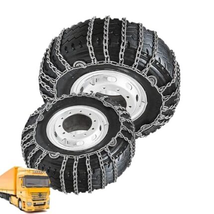 YAGOLD Set of 2 Tire Chains for Trucks 2pcs Snow Chains for Trucks Snow Chains for Car Tires Anti-Skid Thickening Tire Chains Winter Car Accessories No Jack Required 2pcs 7.00-16 2pcs 315/80R22.5
